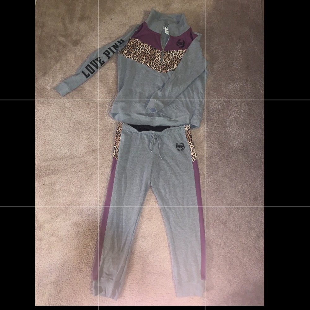 PINK 2 Piece sweatsuit 60% Cotton 40% Polyester